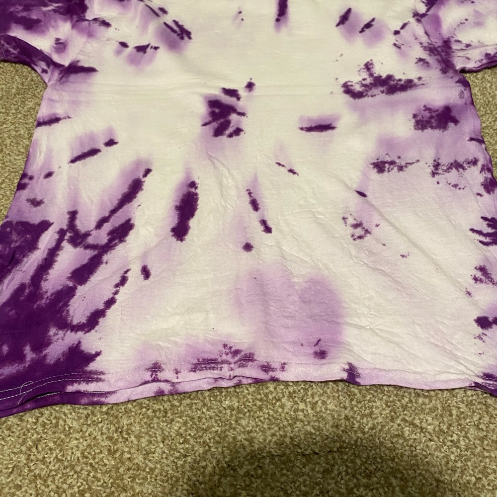 Large purple tie dye unicorn shirt - Picture 3 of 3
